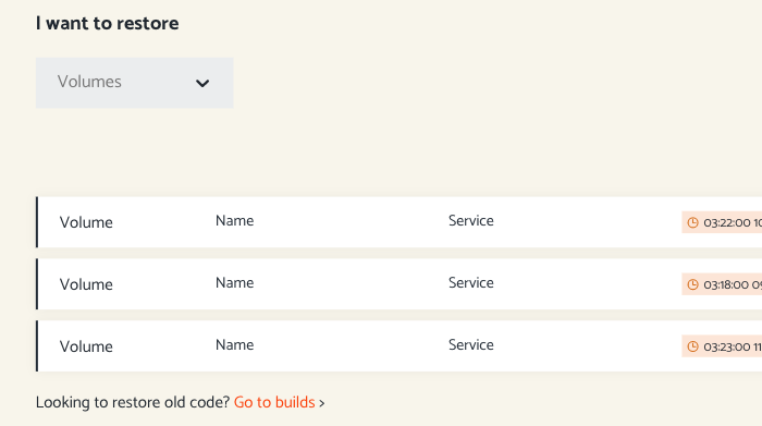 All the backups you need